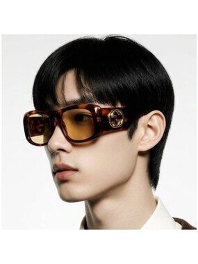 Gucci GG1251s Tortoiseshell Sunglasses with Brown Lenses 002 New